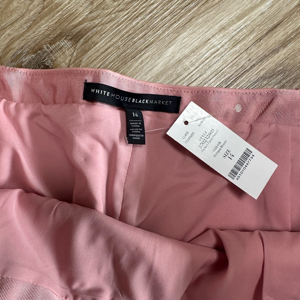 White House Black Market Dusty Pink  Pencil Skirt - Picture 3 of 8